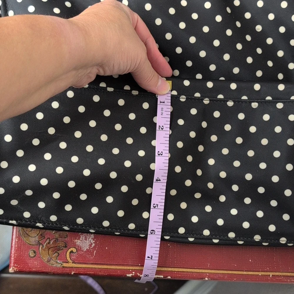 Kate Spade Black and White polkadot diaper bag